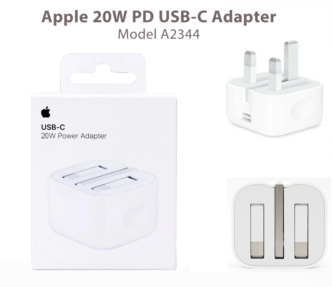 100% Original Apple 20W USB-C Power Adapter – Fast Charging for iPhone, iPad & AirPods